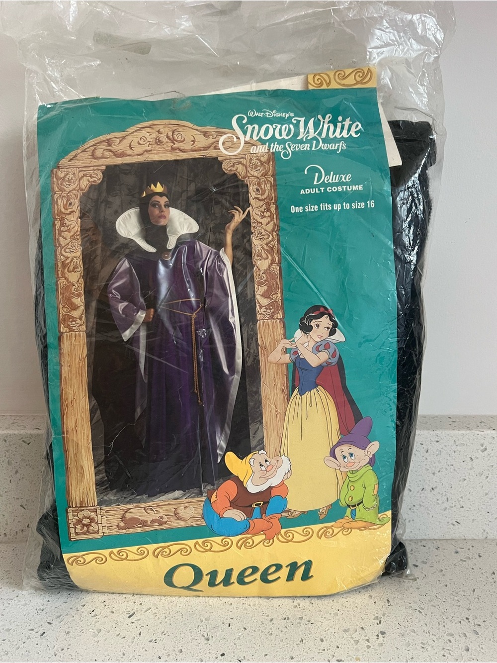 Vintage Disguise Deluxe Queen Costume in Purple and Black- in original packaging